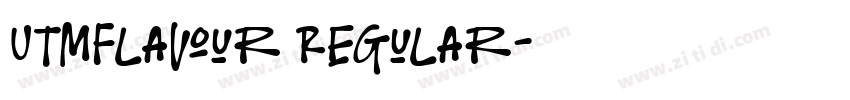 UTMFlavour Regular字体转换